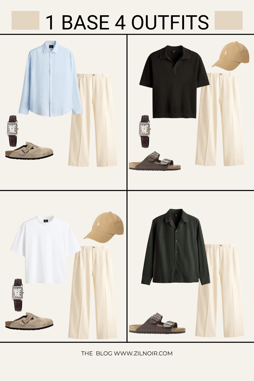 1 Base 4 Outfits