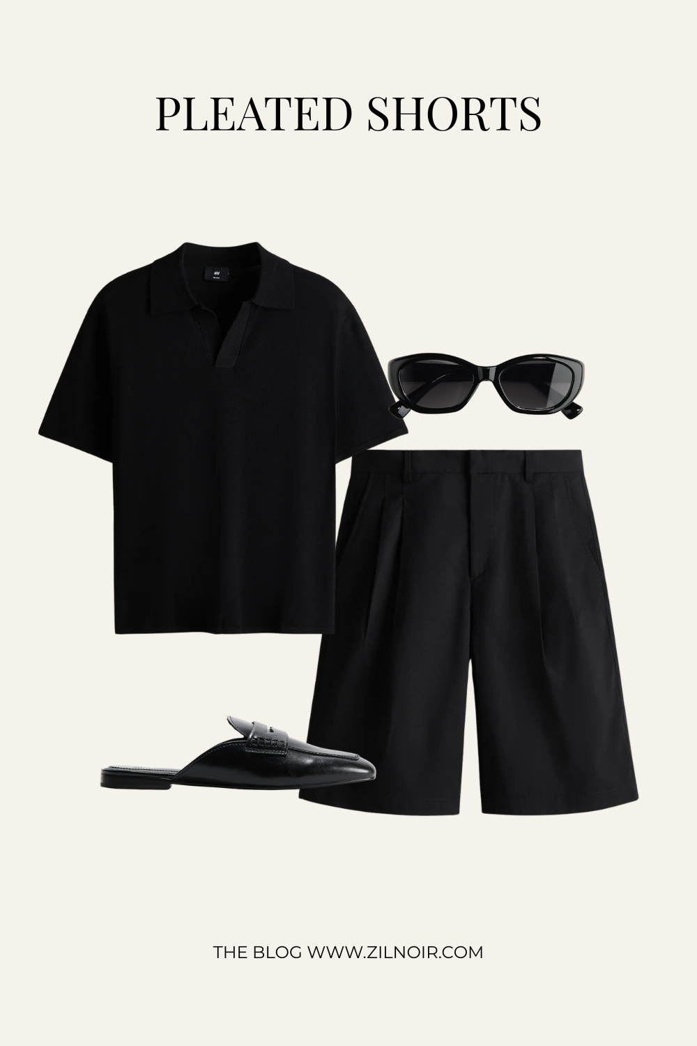 Pleated Shorts